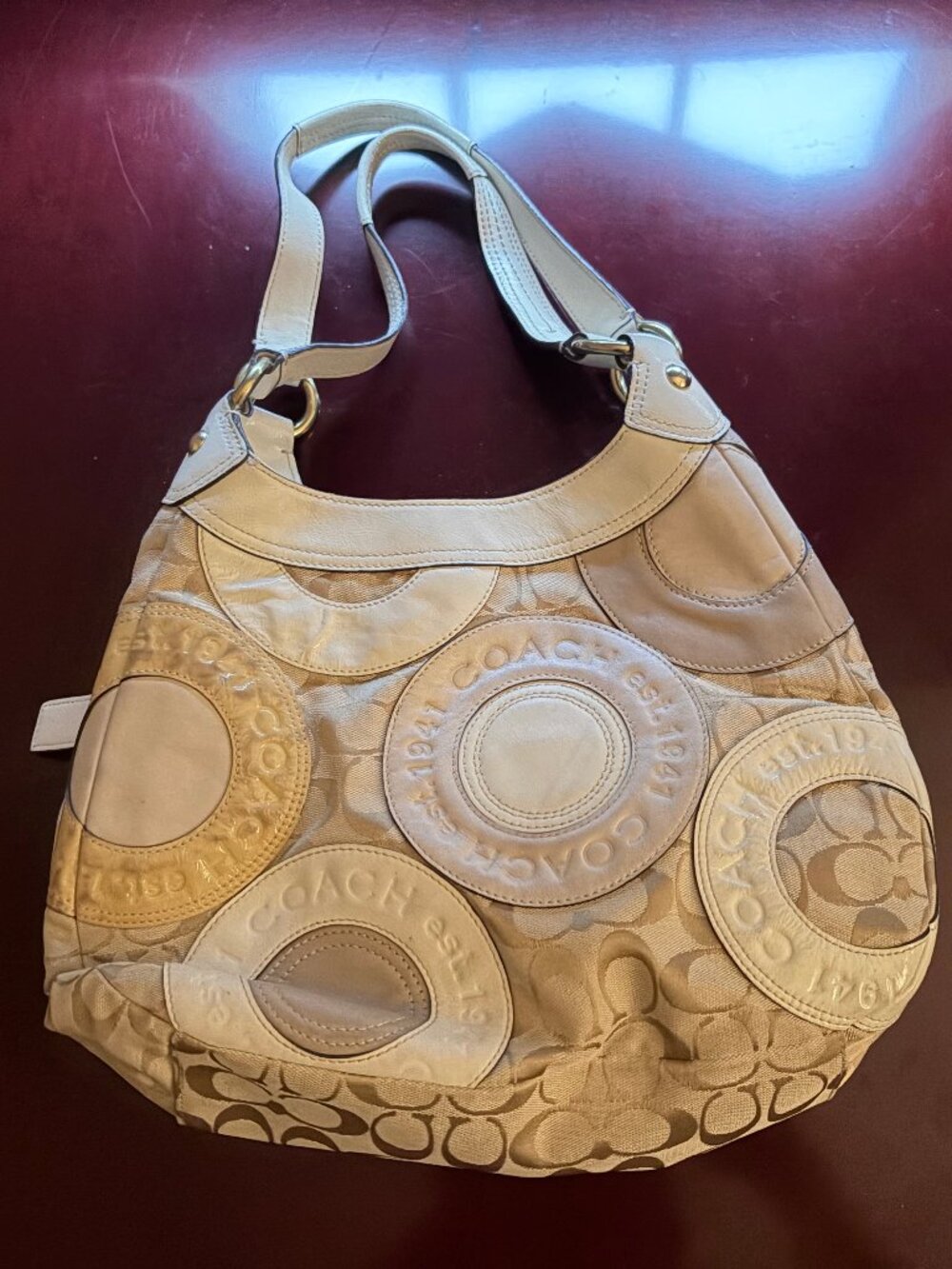 Coach Zoe Patchwork Shoulder Bag